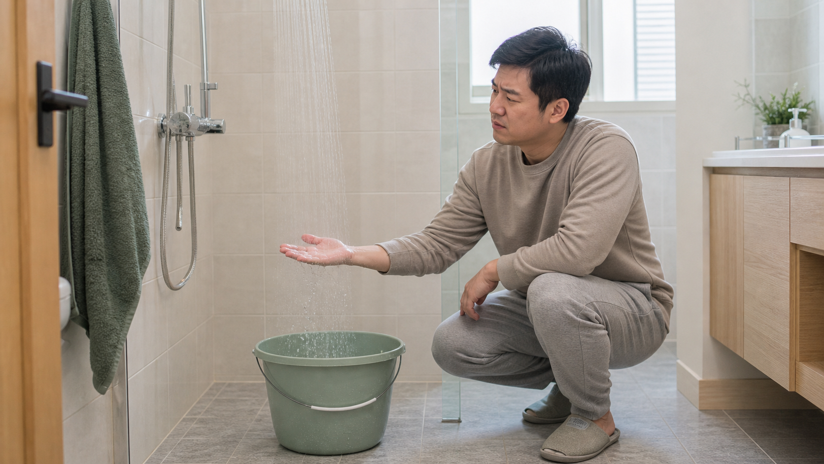 洗澡要等很久才有熱水?先分清主機啟動與管內冷水