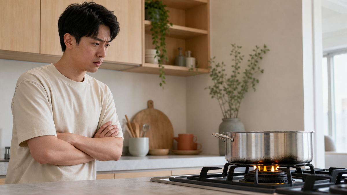 瓦斯爐火焰變黃、鍋底變黑怎麼辦?